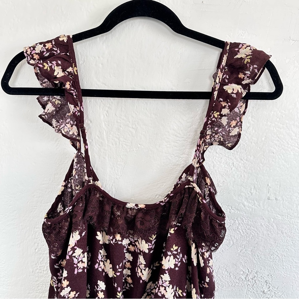 Free People Floral Ruffle Bodysuit - Picture 7 of 9